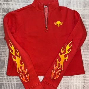 UO Cropped Quarter Zip